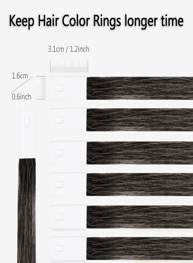 توفافا عينات ألوان الشعر من توفافا - عينات اختبار من شعر بشري 100% - رمادي 8 بوصة - 30 قطعة/عبوة - Image 5